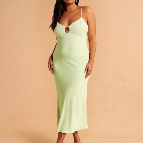 Abercrombie Keyhole Slip Midi Dress (NWOT) - Picture 1 of 5
